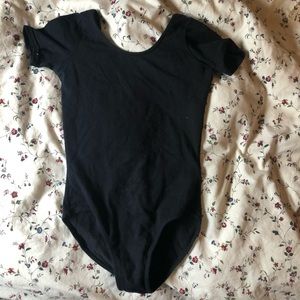 Children’s black dance body suit